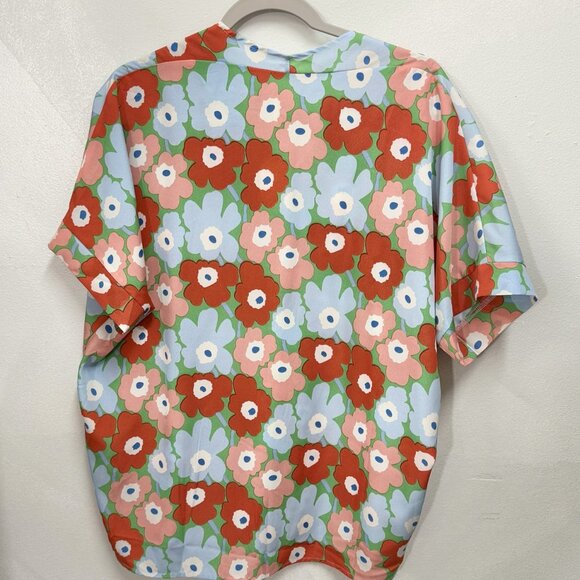 JODIFL Los Angeles, NWT, Women's Multi Colored Poppy Blouse - Size M - Picture 3 of 6